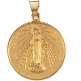 18K Yellow Gold Miraculous Medal - 24.50mm