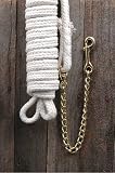 25' Cotton Lunge with Brass Chain and Snap