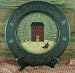 Plate and Stand - All Hearts Come Home For The Holidays - Primitive Country Rustic Wood Plate with H