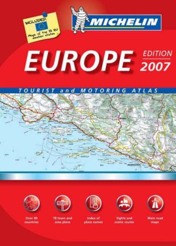 City Travel Guides Discounted  Books : MOT Atlas Europe (Michelin Tourist & Motoring Atlases)