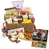 La Tienda Fiesta Sampler Gift Basket plus 'The Heart of Spain' Book - An Array of Fine Gourmet Tapas from Spain