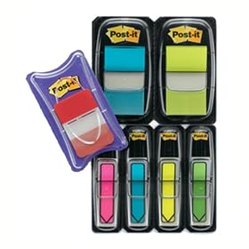 3M 680BBBGA4VA Flags/Tabs Pack Assorted 96 1/2 Arrows 100 1 in.Flags & 12 Tabs Pack