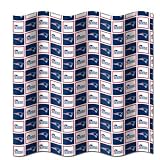 New England PATRIOTS NFL Checkered Bathroom Shower Curtain