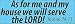 As for Me we will serve the LORD-Magnet