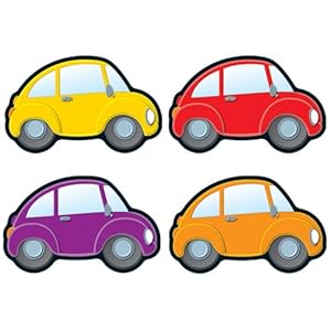 Amazon.com : Carson Dellosa Cars Cut-Outs (120079) : Car Cut Outs