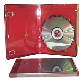 10 Empty Standard Red Replacement Boxes / Cases for HD-DVD Movies #DVBR12HD