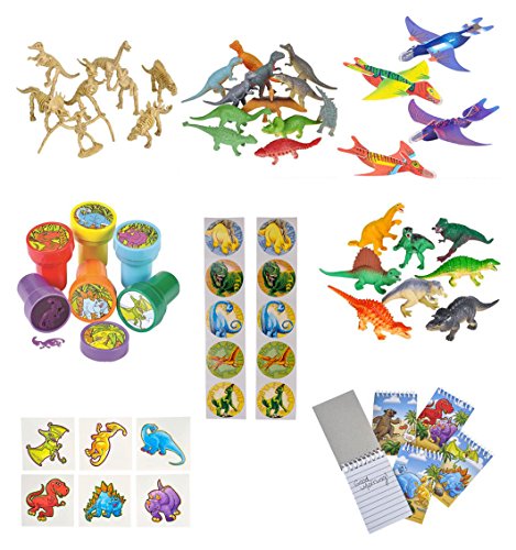 Complete Dinosaur Toy Playset, 78 Pieces Featuring 5.5