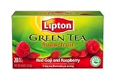 Lipton Green Tea Bags, Superfruit Red Goji with Rasbperry, 20-Count  Boxes (Pack of 6)