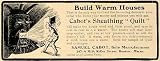 1906 Ad Samuel Cabot's Sheathing Quilt Insulating Home - Original Print Ad