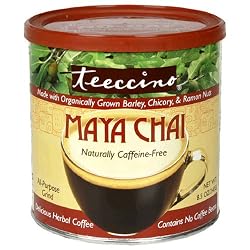 Teeccino All-Purpose Grind Caffeine-Free Herbal Coffee, Maya Chai, 8.5-Ounce Cans (Pack of 6)