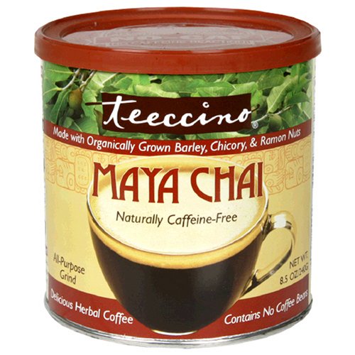 Teeccino All-Purpose Grind, Organic Maya Chai, Naturally Caffeine Free, 8.5-Ounce Cans (Pack of 6)