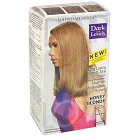 Dark & Lovely Long-Lasting True-to-Tone Colour, Permanent, Honey Blonde 378 (Pack of 3)