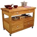 Grand Americana Work Center Kitchen Island- Natural