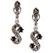Drop-earrings Sterling Onyx Gemstone Silver 1 Inches