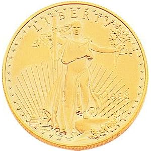 22K Yellow Gold 1oz American Eagle Coin Jewelry New
