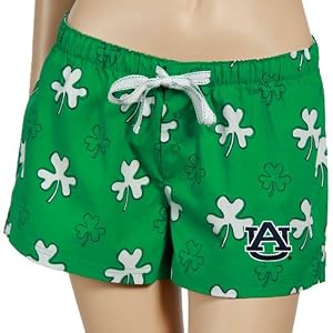 Buy Auburn Tigers Ladies Kelly Green Fortune Boxer Shorts by College Concepts