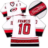 Ron Francis Carolina Hurricanes Autographed/Hand Signed Vintage Ccm Hockey Jersey