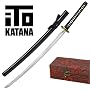 Samurai Sword Black Tidal Dragon Full Tang ITO Katana Gift Box Model 220