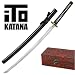 Samurai Sword Black Tidal Dragon Full Tang ITO Katana Gift Box Model 220