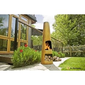 LA HACIENDA OXIDISED CIRCO CHIMINEA CHIMENEA PATIO HEATER