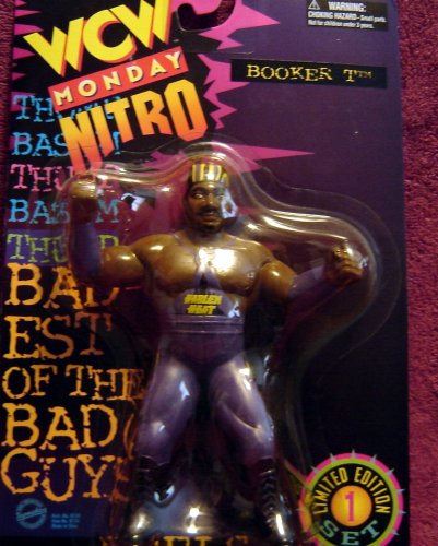 WWE Action Figure-WCW Nitro Booker T. and Stevie Ray Monday Nitro Wrestling Action Figures WWF WWE-WWF WWE Action Figure