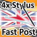 Nintendo DS NDS Lite 4 Pack Stylus Pens Touch Pen UK
