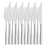 WMF-Bistro Set 6prs Steak Knives&Forks IN STAINLESS STEEL-1288246046