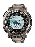Casio - PRW-2500T-7ER - Pro Trek - Montre Homme - Quartz Digital - Cadran Multicolore - Bracelet Titane Argent