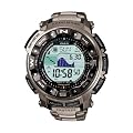 Casio Herren-Armbanduhr Digital Titan Silber PRW-2500T-7ER