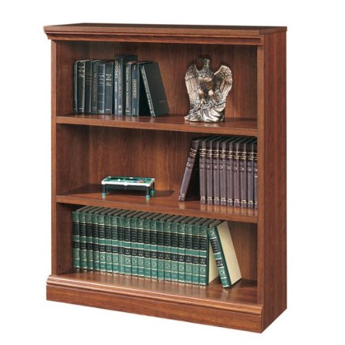 Camden County 3 Shelf Bookshelf in Planked Cherry Finish