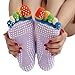 SDBING 4 Pair Yoga Socks Five Toes Cotton Socks Exercise Sports Pilates Massage Sock