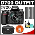 Nikon D700 Digital SLR Camera Body + Nikon 24-120mm f/3.5-5.6G ED-IF AF-S VR Zoom Lens + Nikon EN-EL3e Rechargeable Li-ion Battery + Nikon SLR System Case + Cameta Bonus Accessory Kit