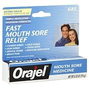 Orajel Mouth Sore Medicine, Triple Medicated, Maximum Strength, Gel