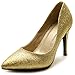 Ollio Women's Glitter Shoe High Heel Multi Color Pump