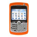 Durable Soft Flexible Orange Silicone Skin Case for RIM Blackberry 8300 8310 8320 8330 Curve Smartphone