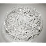 Crystal Relish Dish - 8 inches