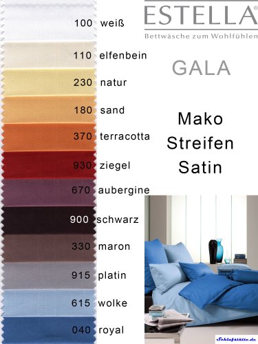 Estella Mako Satin Uni Kissenbezug