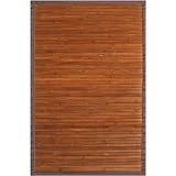 Anji Mountain Contemporary Chocolate Bamboo Rug