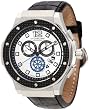 Stuhrling Original Men's 160F2.332B52 Apocalypse Trinity Chronograph Silver Dial Black Bezel Watch