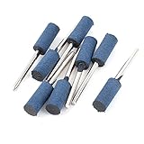 uxcell　マウントポイント　シャンク3mm　シリンダヘッド　ブルー　ゴム　8個