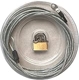 Premium Car Cover Lock and Cable - Heavy Duty Cabling and Padlock