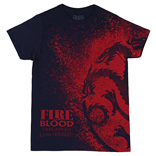 Hbo s game of thrones men s fire and blood splatter t-s…