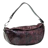 Embassy Brown Faux Snakeskin Purse