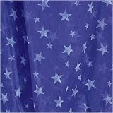 Star Gossamer Streamers 4 in. x 50 Yards Purple/White Stars