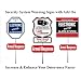 517N63p6QwL. AA75  SECURITY SIGN   #102 Security Burglar Alarm System Warning Sign on 36 Stake #102YS