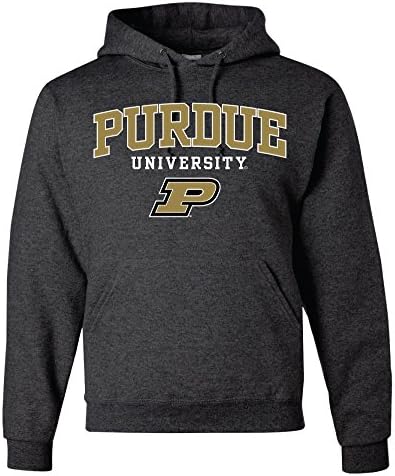 Purdue Boilermakers Graphite Gray Hooded Sweatshirt