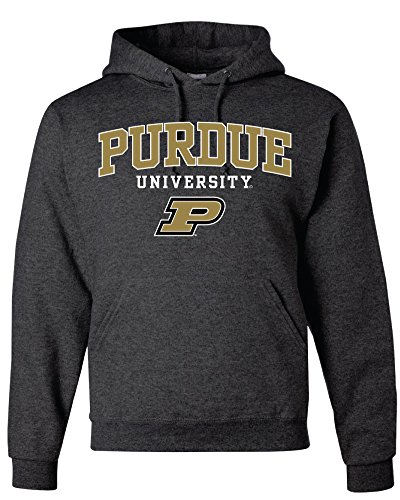 Purdue Boilermakers Graphite Gray Hooded Sweatshirt