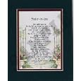 "Sister-in-law" Touching 8x10 Poem, Double-matted in Dark Green/Burgundy And Enhanced With Watercolor Graphics.
