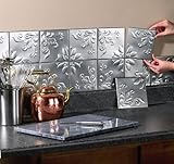 Kitchen Backsplash Tiles Silver by Collections Etc