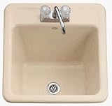 KOHLER 6580-2-96 Park Falls Self-Rimming Utility Sink, Biscuit